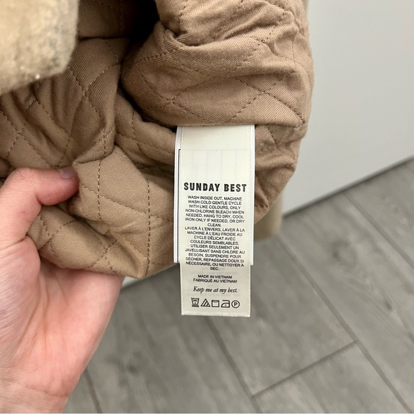 BRAND NEW ARITZIA / SUNDAY BEST INSULATED SHIRT JACKET BEIGE - Picture 6 of 10